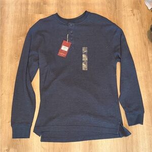 RedHead Navy Blue Henley Long Sleeve Shirt